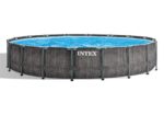 Piscină cu cadru metalic Intex GreyWood Premium, 24311L, Gri închis, 26744 - Image 5