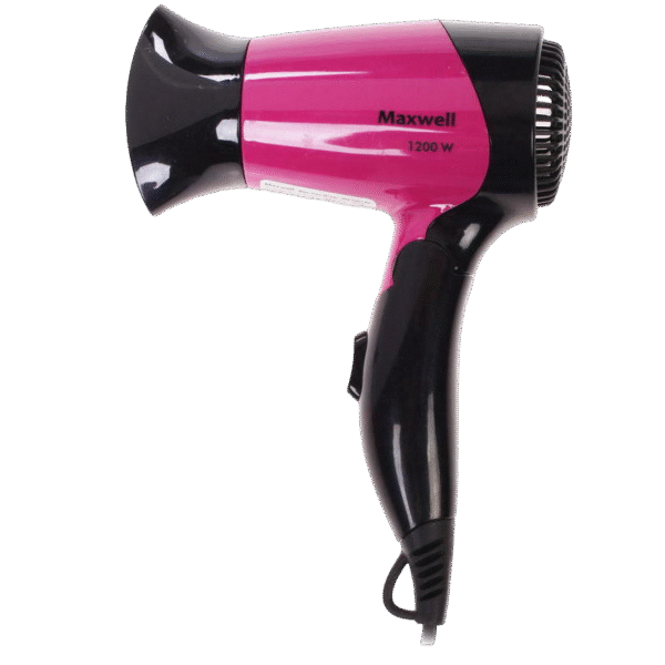 Uscător de păr compact Maxwell MW-2007, 1200 W, Negru | Roz