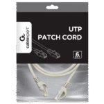 Patch cord Cablexpert PP6U-1M, Cat6 UTP, 1m, Gri - imagine 4