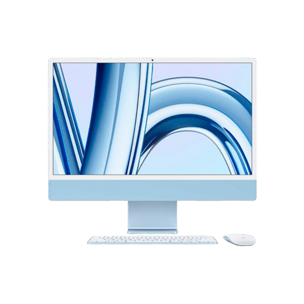Computer All-in-One Apple iMac A2873, 24", M3 with 8-core CPU and 10-core GPU, 8GB/512GB, macOS Sonoma, Albastru