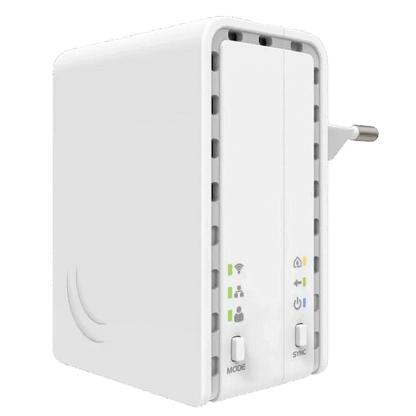 Powerline Adapter  MikroTik PL7411-2nD, până la 100 Mbps, Alb