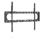 Suport TV de perete Reflecta Plano Flat 120-9060, Negru - imagine 2