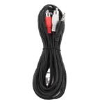Cablu audio Cablexpert CCA-458-5M, 3.5mm 3-pin (M) - 2x RCA (M), 5m, Negru - imagine 3