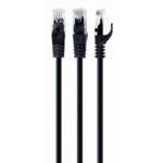 Patch cord Cablexpert PP6U-1M/BK, Cat6 UTP, 1m, Negru - imagine 2