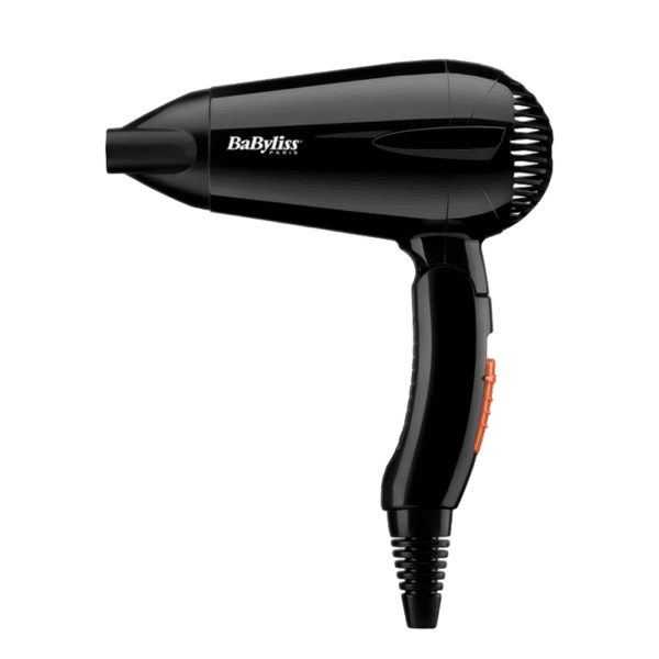 Uscător de păr compact BaByliss Travel Dry 5344E, 2000 W, Negru