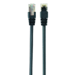 Patch cord Cablexpert PP22-1M/BK, Cat5e FTP, 1m, Negru
