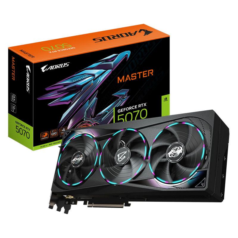 2cf27891-1324-469e-8f67-f2bf4f1d511d VGA Gigabyte RTX5070 12GB GDDR7 Aorus Master (GV-N5070AORUS M-12GD) - Image 1
