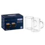 Set de pahare DeLonghi DLSC320, 250 ml, 2 buc, Transparent - imagine 2