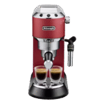 Cafetiera manuala DeLonghi Dedica Pump Espresso, 1300W, Roșu