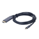 Cablu Video Cablexpert CC-USB3C-HDMI-01-6, USB Type-C (M) - HDMI (F), 1,8m, Negru - imagine 2