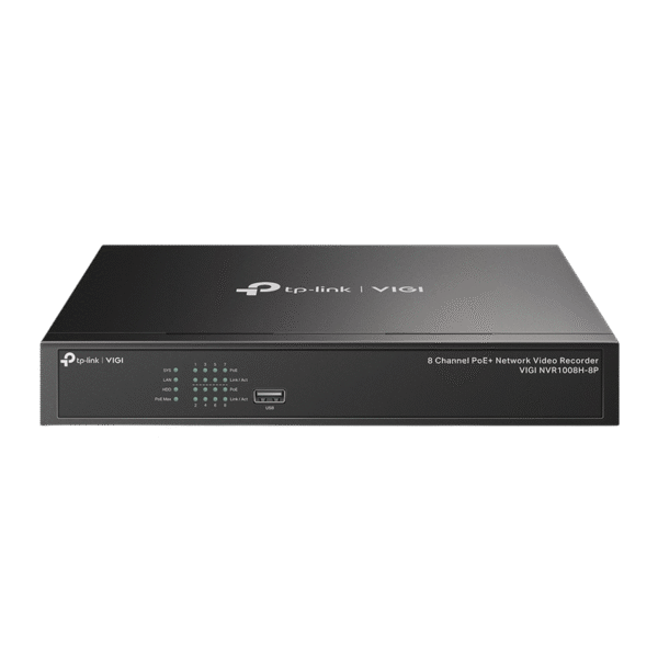 Înregistrator video TP-LINK VIGI NVR1008H-8P, Negru