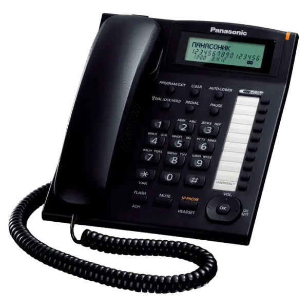 Telefon cu fir Panasonic KX-TS2388, Negru