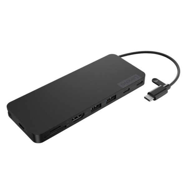 Stație Docking Lenovo USB-C Slim Travel Dock, Negru