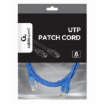 Patch cord Cablexpert PP6U-0.5M/B, Cat6 UTP, 0,5m, Albastru - imagine 6