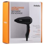 Uscător de păr compact BaByliss Travel Dry 5344E, 2000 W, Negru - Image 4