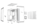 Carcasă PC be quiet! Ligh Base 600 DX, Midi-Tower, Fără PSU, Alb - imagine 5