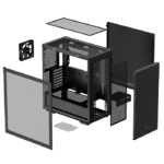 Carcasă PC Deepcool CH510, Midi-Tower, ATX PS2 , Negru - imagine 6
