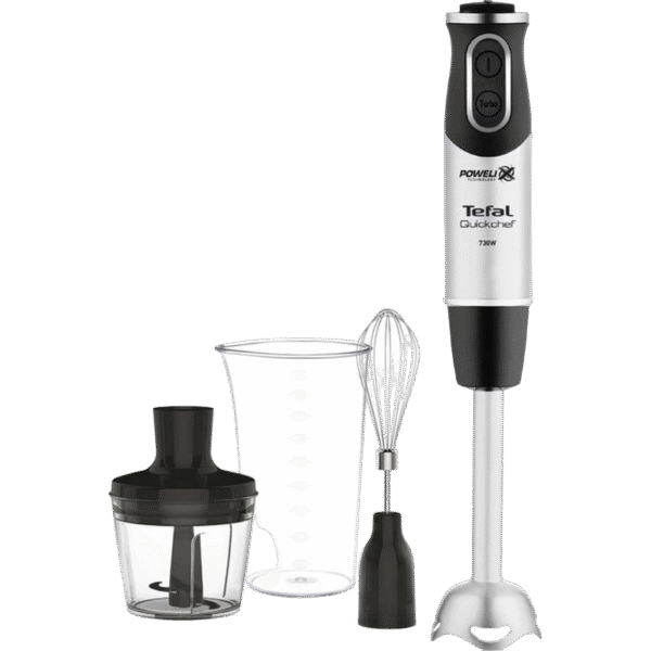 Blender de mână Tefal HB653838, Argintiu