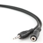 Cablu audio Cablexpert CCA-423, 3.5mm 3-pin (F) - 3.5mm 3-pin (M), 1,5m, Negru - imagine 5