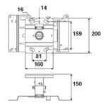 Suport pentru tavan Epson ELPMB22, Alb - imagine 2