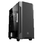 Carcasă PC Gamemax Fortress TG, Midi-Tower, Fără PSU, Negru
