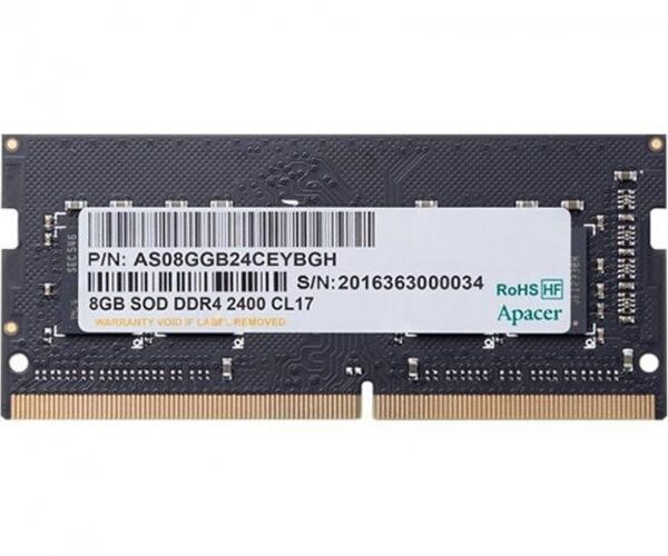 .8GB DDR4-  3200MHz  SODIMM  Apacer PC25600, CL22, 260pin DIMM 1.2V