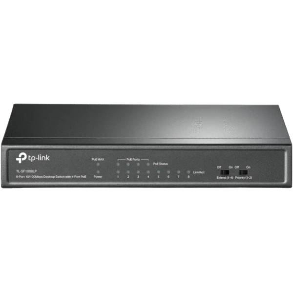 Comutator PoE TP-LINK TL-SF1008LP, 4x IEEE 802.3af