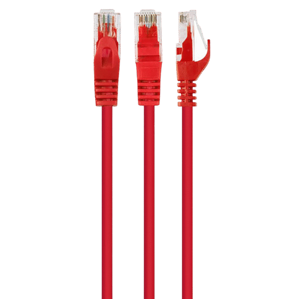 Patch cord Cablexpert PP6U-0.5M/R, Cat6 UTP, 0,5m, Roșu