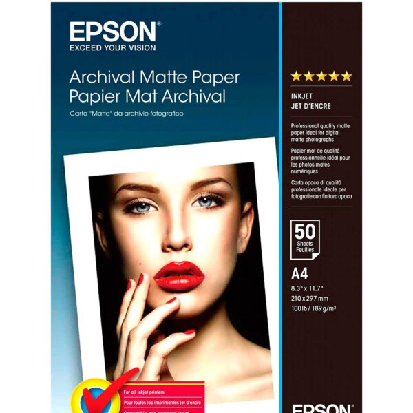Hârtie fotografică Epson Archival Matte Paper, A4