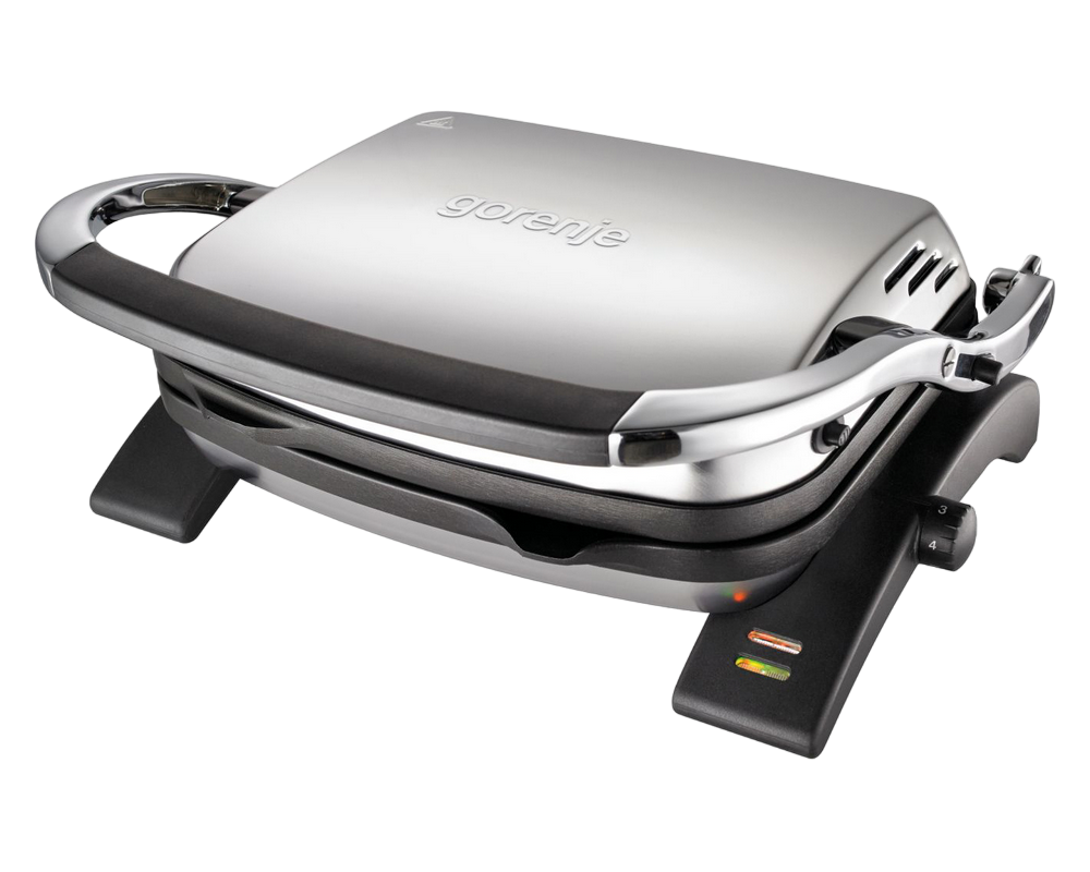 3e353cec-f9f0-4790-ad14-0643968312d8 Grătar electric Gorenje CONTACT GRILL KR1800EPRO, 1800W, Argintiu - Image 1