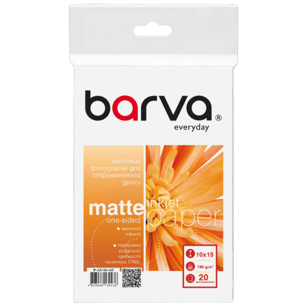 Hârtie fotografică Barva IP-AE190-407, А6