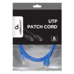 Patch cord Cablexpert PP6U-0.5M/B, Cat6 UTP, 0,5m, Albastru - imagine 2