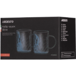 Set cupe Ardesto Shine AR2626GG, 260 ml, 2 bucs, Gri - Image 2