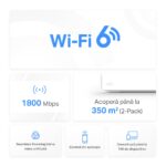 Sistem Wi-Fi Mesh MERCUSYS Halo H70X (2-pack), Alb - imagine 2