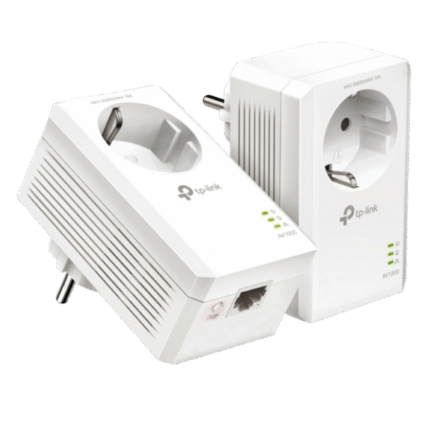 Powerline Adapter  TP-LINK TL-PA7017P KIT, AV1000, 1000 Mbps, Alb