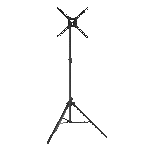 Suport pentru TV pe picior BARKAN TP310, Negru