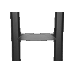 Suport pentru TV pe picior Gembird TVS-100T-02, Negru - Image 3