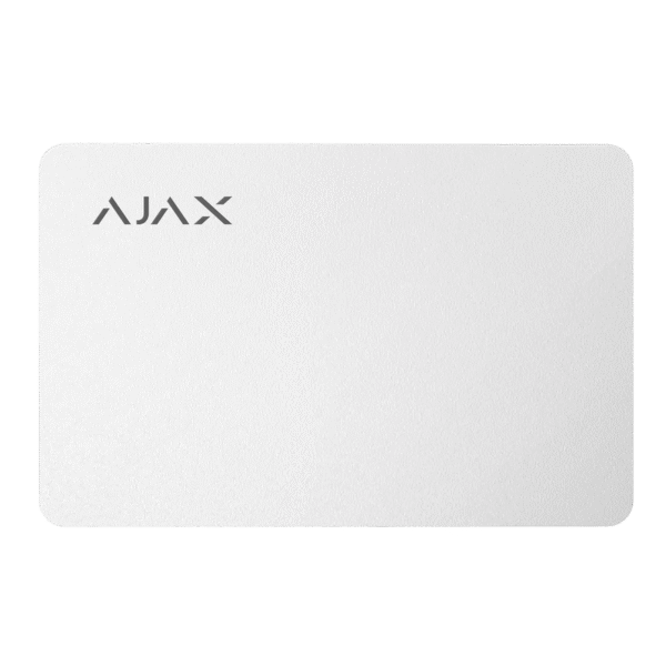 Card securizat fără contact Ajax Pass, Alb