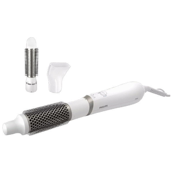 Uscător de păr-perie Philips BHA303/00, 800W, Alb