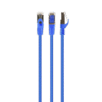 Cat.6A SFTP   0.5m, Blue, Copper, PP6A-LSZHCU-B-0.5M, Cablexpert, Low Smoke Zero Halogen (LSZH)