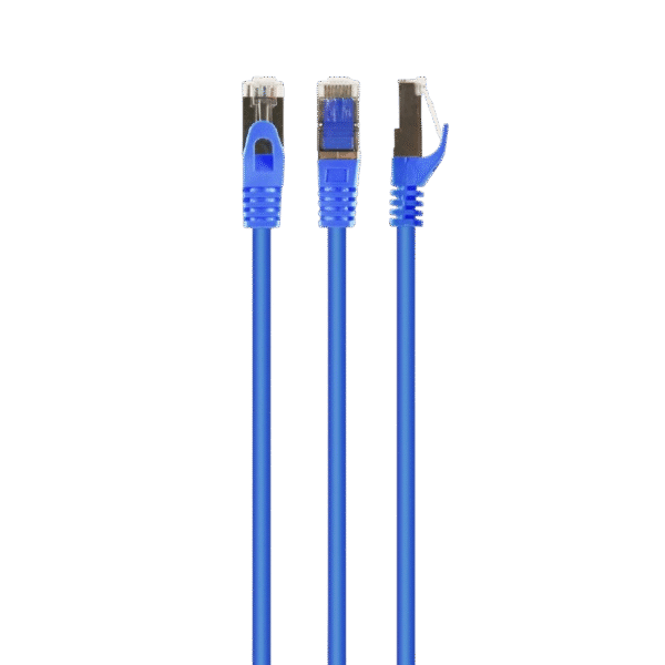 Cat.6A SFTP   0.5m, Blue, Copper, PP6A-LSZHCU-B-0.5M, Cablexpert, Low Smoke Zero Halogen (LSZH)