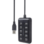 Adaptor Hub Gembird UHB-U2P10P-01, Negru - imagine 4