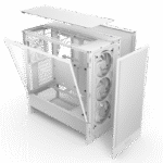 Carcasă PC NZXT H5 Flow RGB, Midi-Tower, Fără PSU, Alb - imagine 4