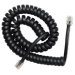 Telephone handset spiral cord, RJ10 (4P4C), 2 m, black, TC4P4CS-2M - Image 5