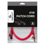 Patch cord Cablexpert PP6-1M/RO, Cat6 FTP , 1m, Roz - imagine 5