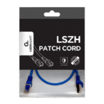 Cat.6A SFTP   0.5m, Blue, Copper, PP6A-LSZHCU-B-0.5M, Cablexpert, Low Smoke Zero Halogen (LSZH) - imagine 2