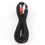 Cablu audio Cablexpert CCA-458-5M, 3.5mm 3-pin (M) - 2x RCA (M), 5m, Negru - imagine 7