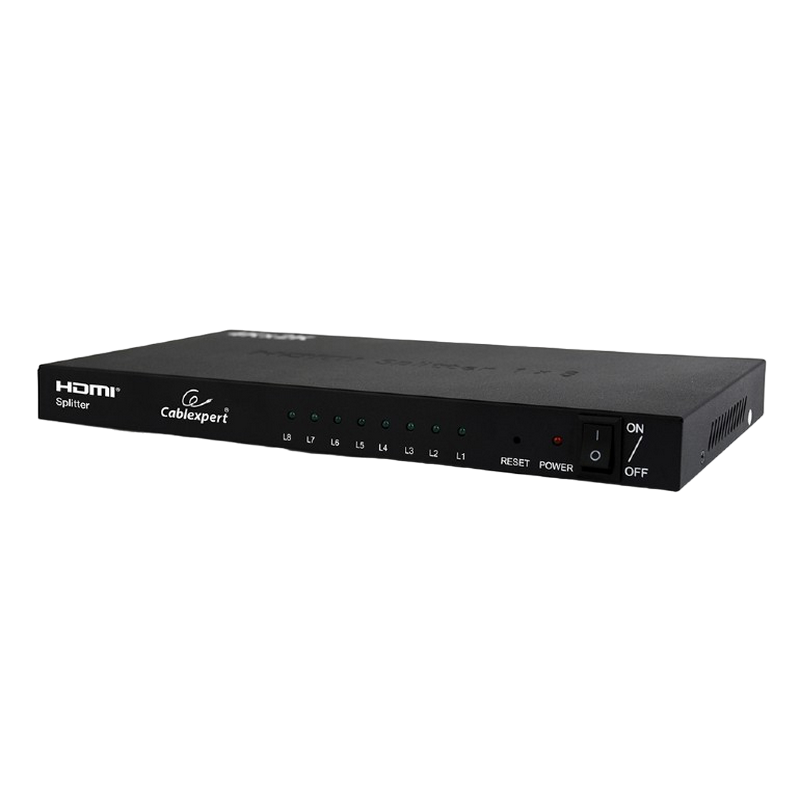 529333ba-4648-4943-9c71-a51ae1635130 Splitter HDMI Cablexpert DSP-8PH4-03, HDMI (F) - , Negru - Image 1