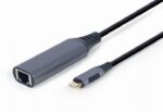 Adaptor USB Cablexpert A-USB3C-LAN-01, USB Type-C (M) - , 0,15m, Gri - imagine 6