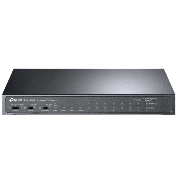 Comutator PoE TP-LINK TL-SL1311MP, 8x IEEE 802.3af/at